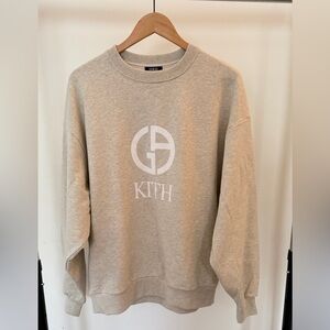 Giorgio Armani Light Gray Crewneck Sweater
